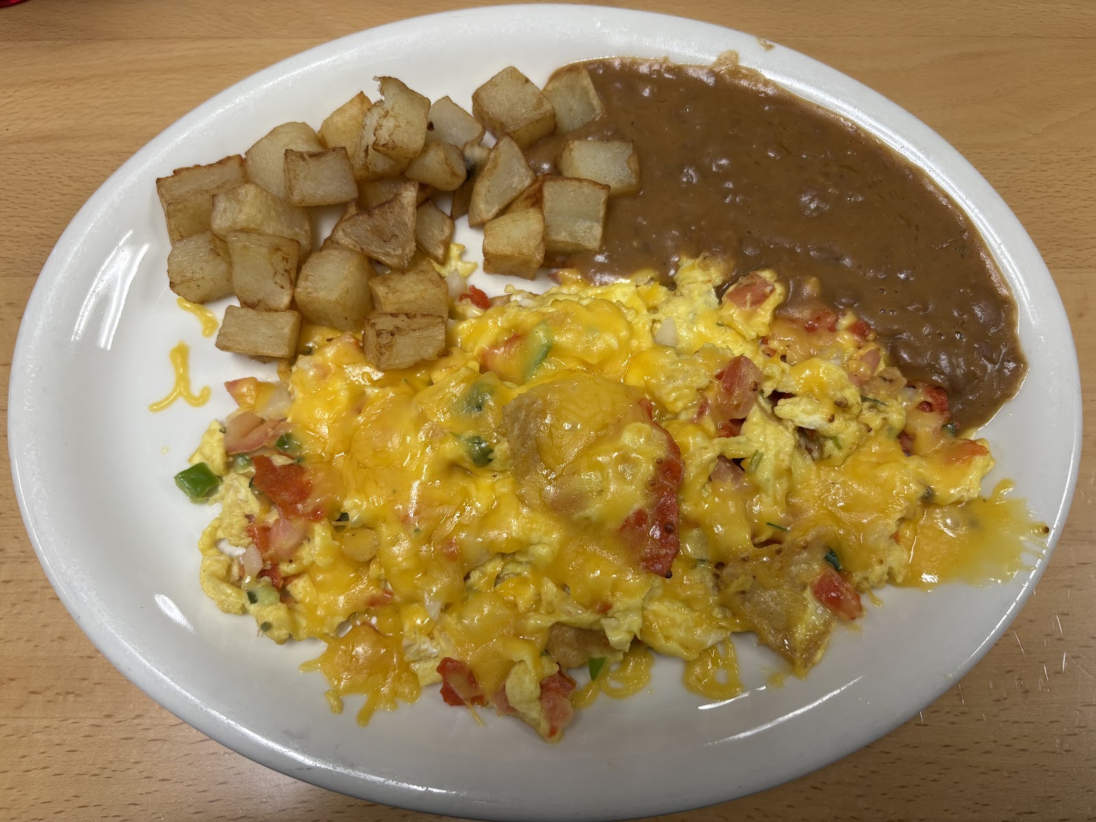 Plate of food at Melanie's Cafe